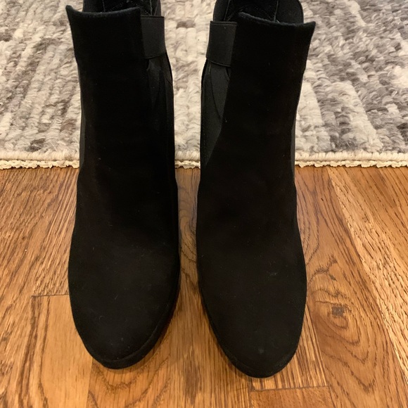 Stuart Weitzman Black Wedge Booties - Picture 3 of 9